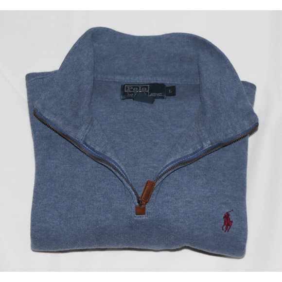 Polo Ralph Lauren Men's Long Sleeve 1/4 Zip Pullover Sweatshirt Size Large - Picture 7 of 9